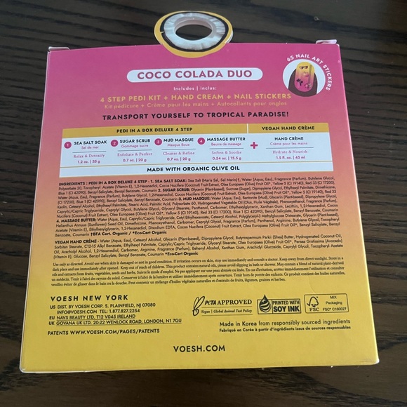 Voesh New York Coco Colada Duo Pedi Kit - Picture 2 of 3